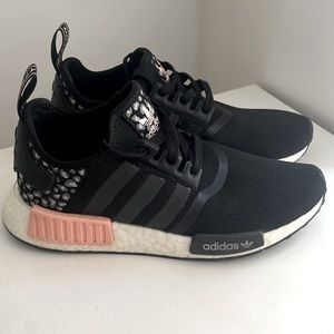Black, Pink, Leopard Adidas NMD shoes